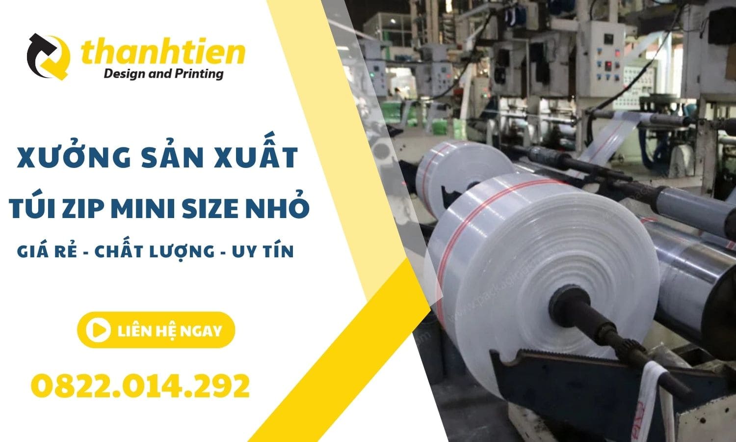 Xưởng sản xuất túi zip mini, túi zip size nhỏ theo yêu cầu