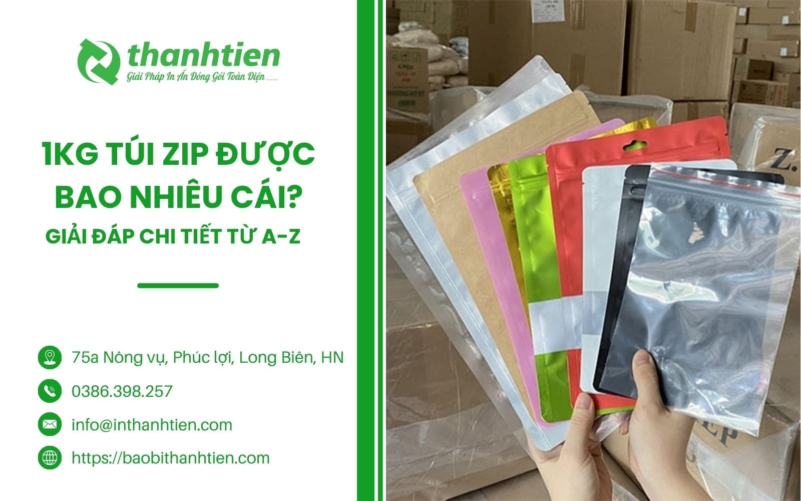 1kg Túi Zip Bao Nhiêu Cái? Giải Đáp Chi Tiết Từ A-Z