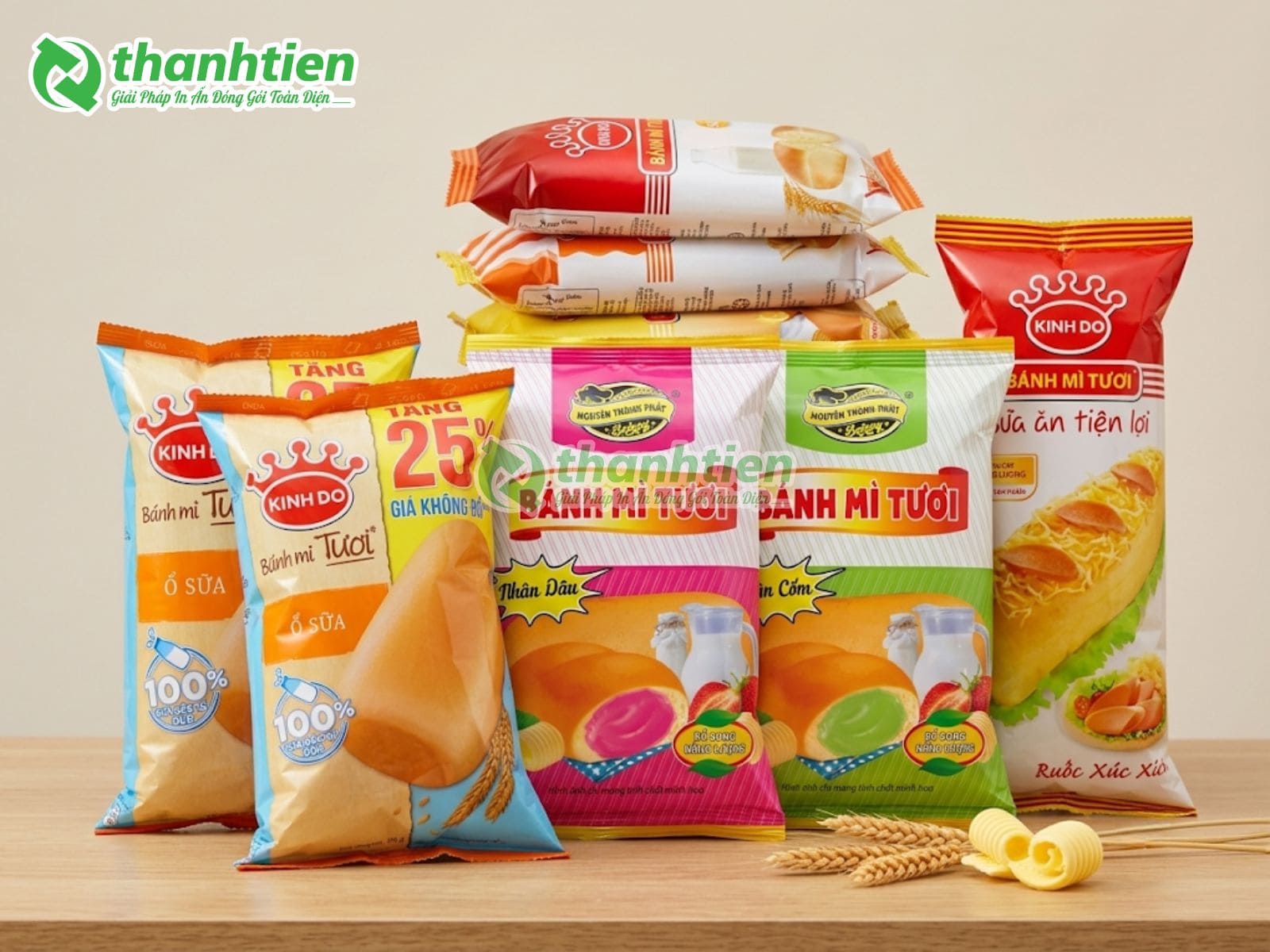 Bao bì bánh mì organic tự nhiên