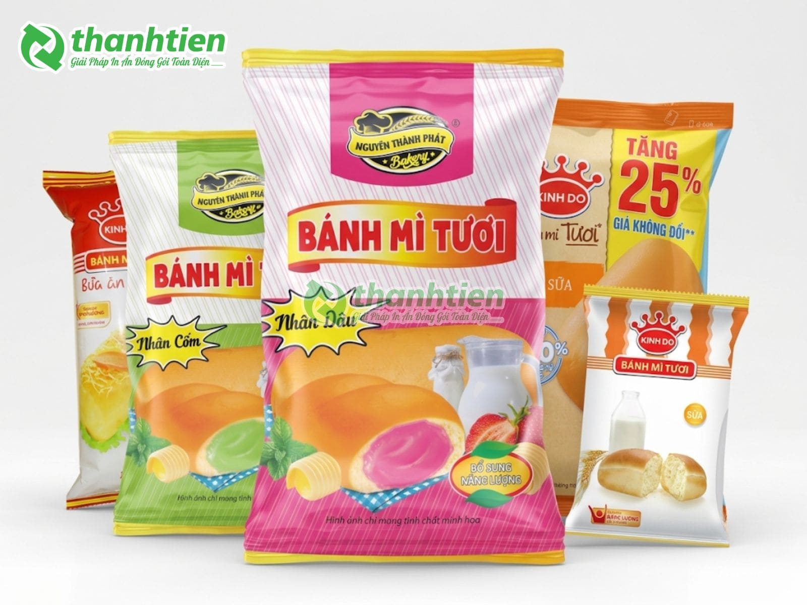 Bao bì bánh mì tươi đa kích cỡ cho tiệm bánh chuyên nghiệp