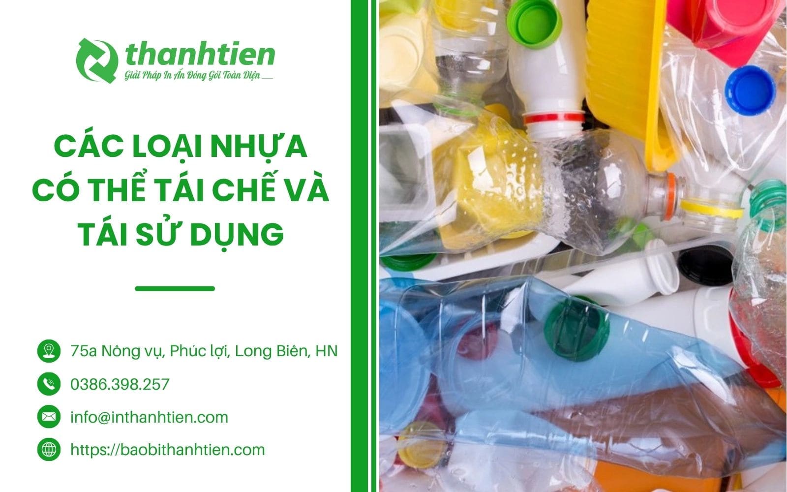 Các Loại Nhựa Có Thể Tái Chế Và Tái Sử Dụng