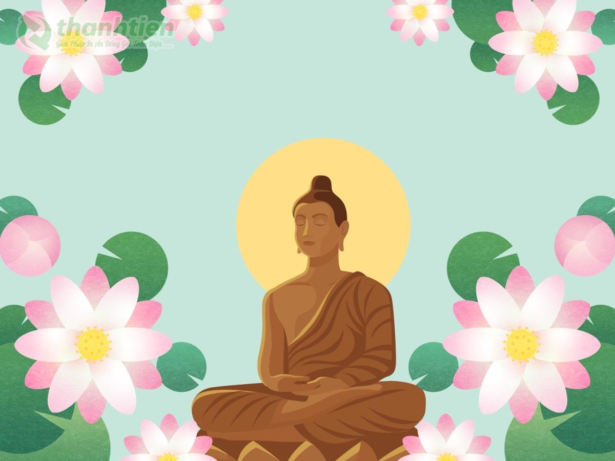 Hoa sen phật giáo vector sắc nét cho thiết kế