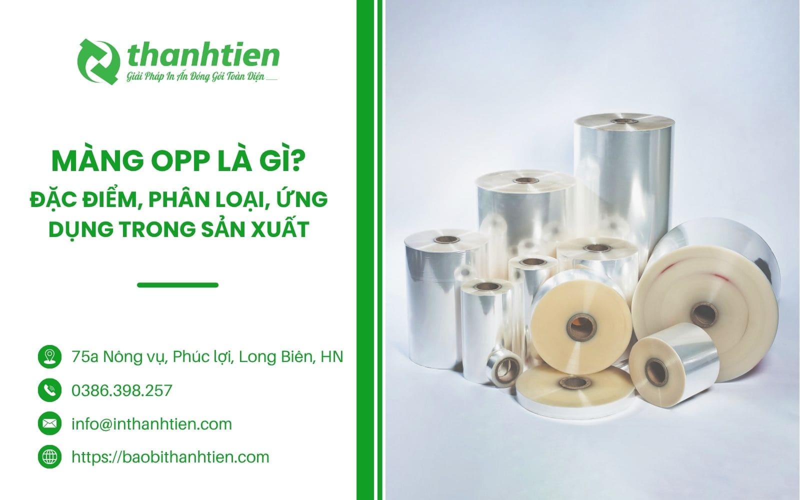 Màng OPP Là Gì? Đặc Điểm, Phân Loại, Ứng Dụng Trong Sản Xuất