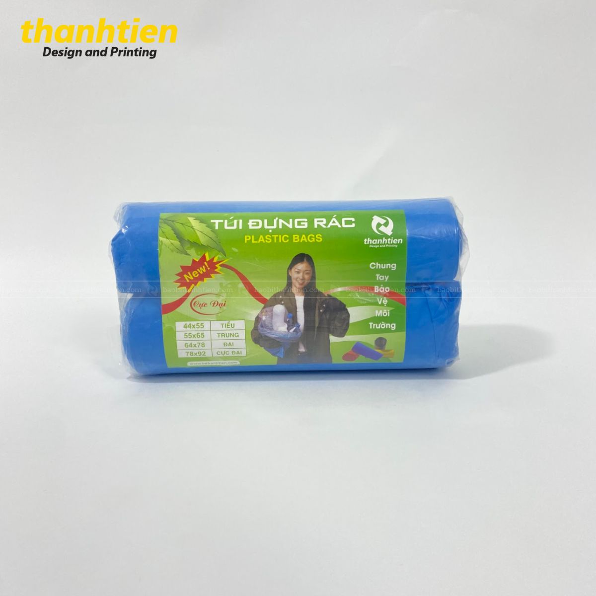 Bịch đựng rác tự huỷ nhiều màu