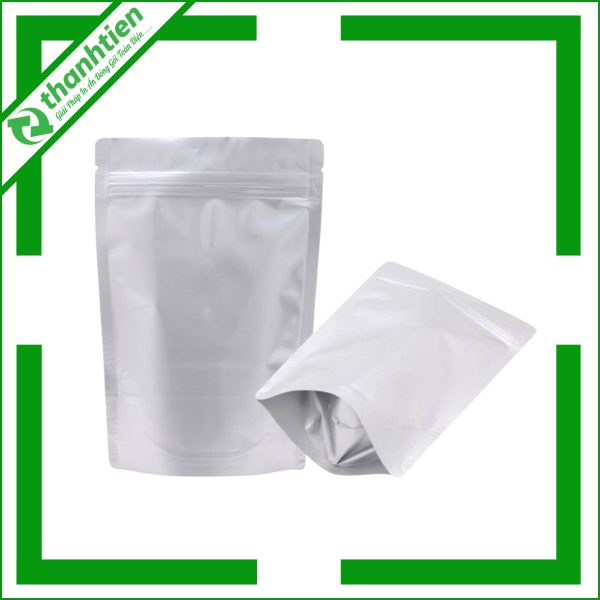 Túi Zip Bạc [ 1 mặt - 2 mặt ]
