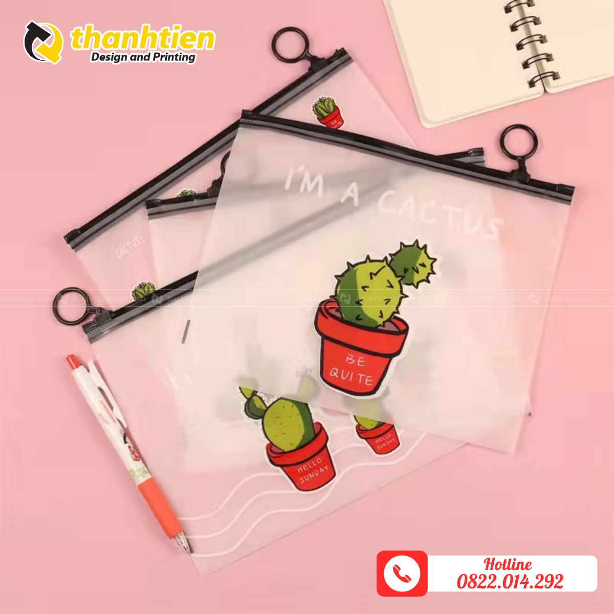 Túi khoá zip đựng bút