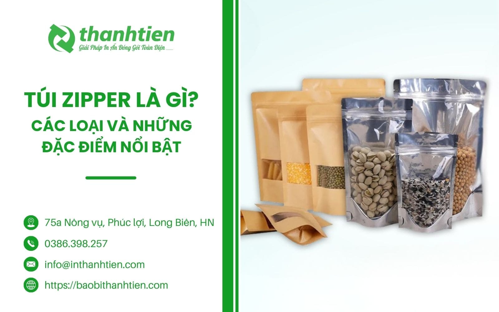 Túi Zipper Là Gì? Các Loại Và Những Đặc Điểm Nổi Bật