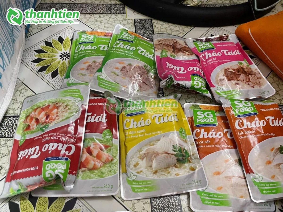 bao bì đựng cháo tươi