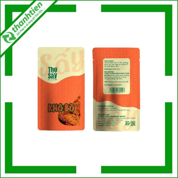 bao bì đựng khô bò