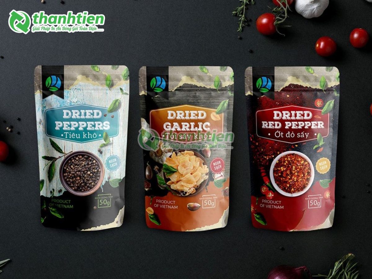 in bao bì đựng gia vị