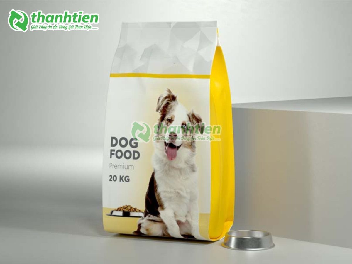 Xưởng sản xuất, in ấn bao bì đựng thức ăn thú cưng chó, mèo