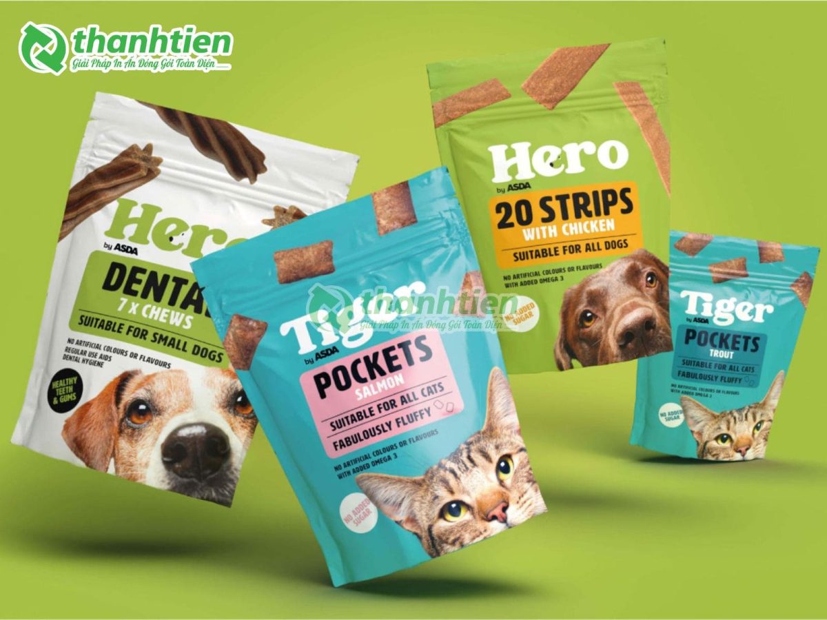 bao bì đựng thức ăn thú cưng chó mèo đẹp
