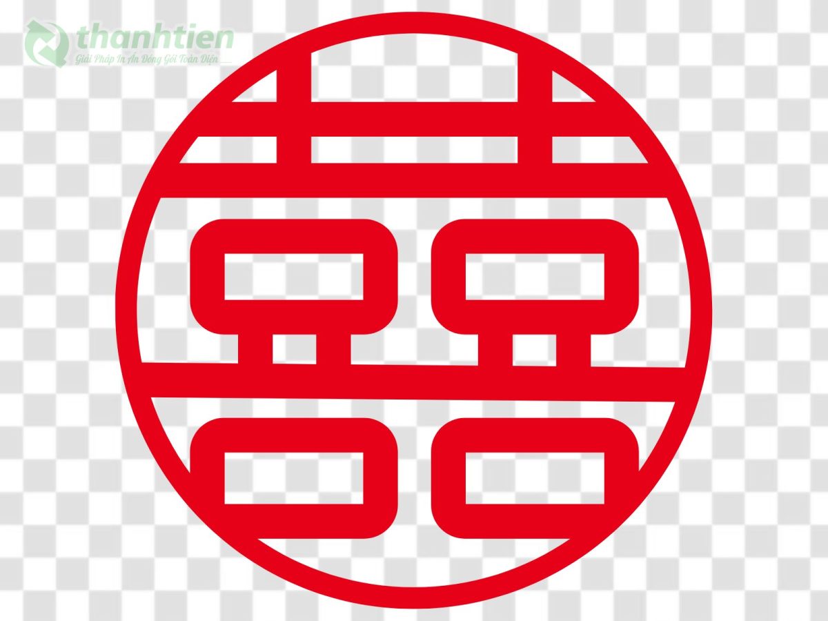 Chữ Hỷ vector animation SVG, hiệu ứng sống động