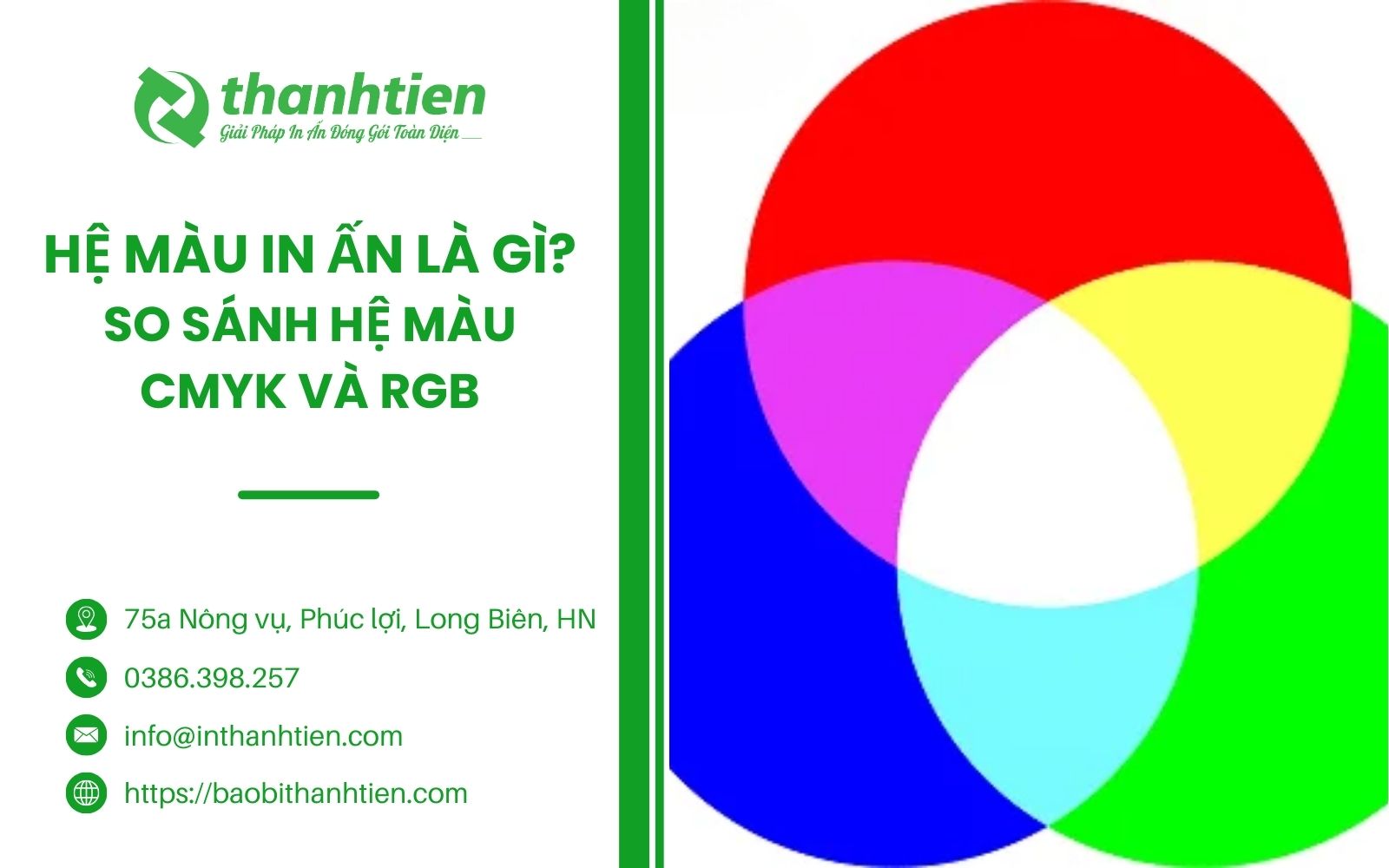 Hệ Màu In Ấn Là Gì? So Sánh Hệ Màu CMYK và RGB