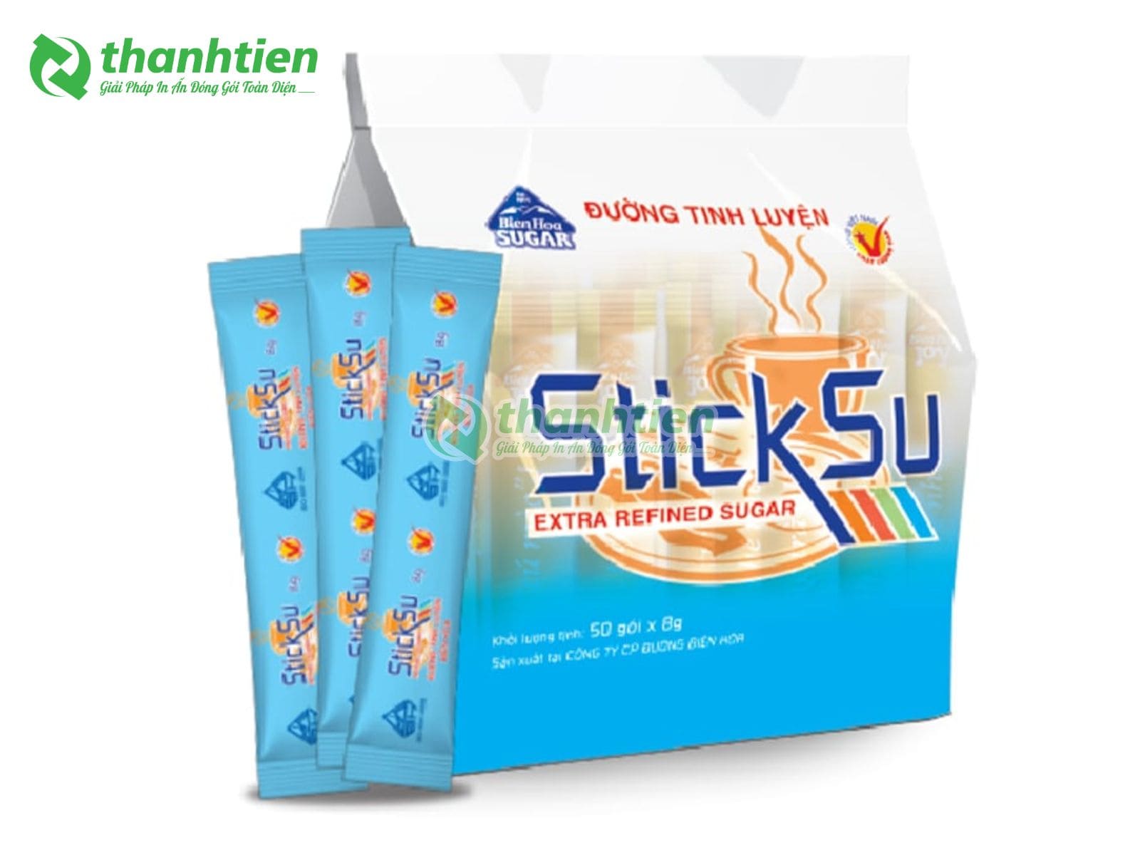 In bao bì đựng đường que giá rẻ