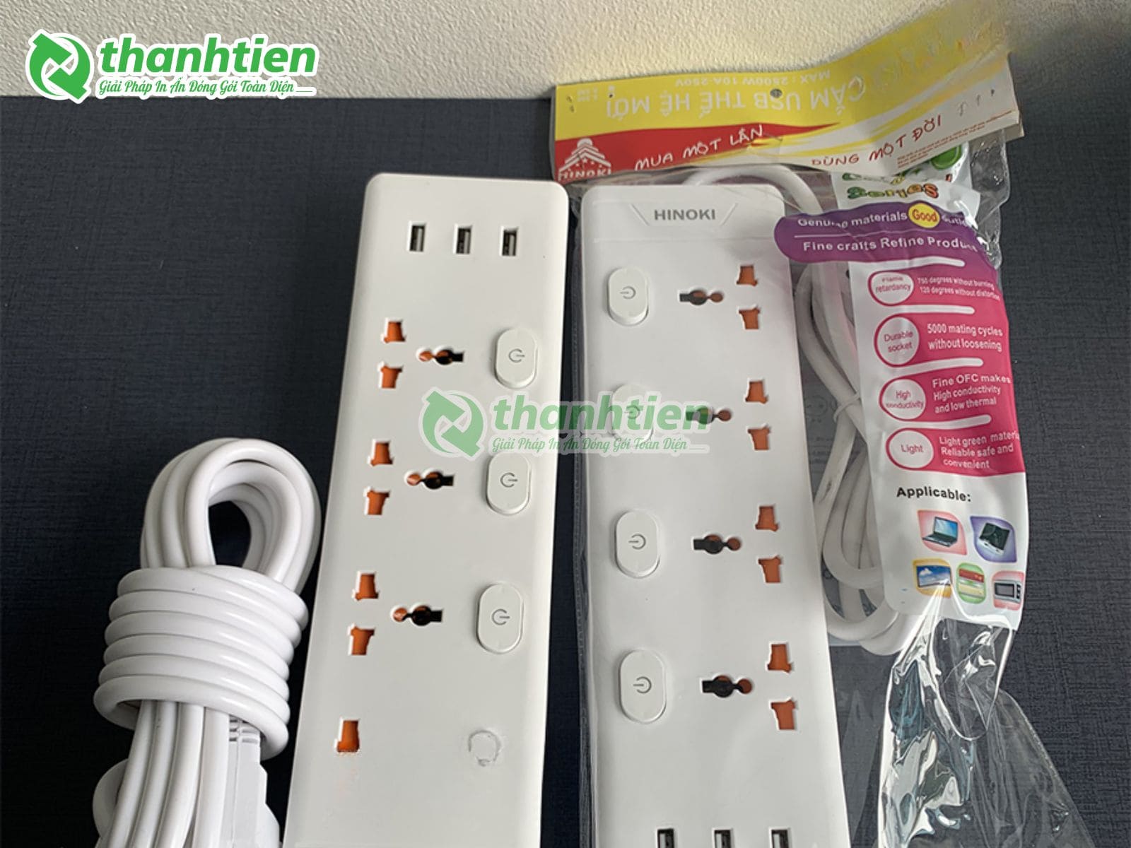 Bao bì đựng ổ cắm điện sản xuất theo yêu cầu