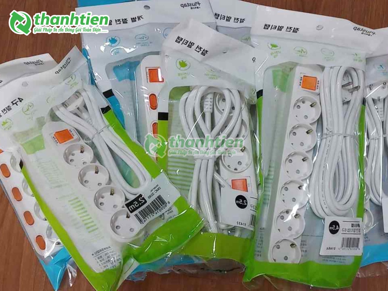 Bao bì túi đựng ổ cắm điện giá rẻ, chất lượng
