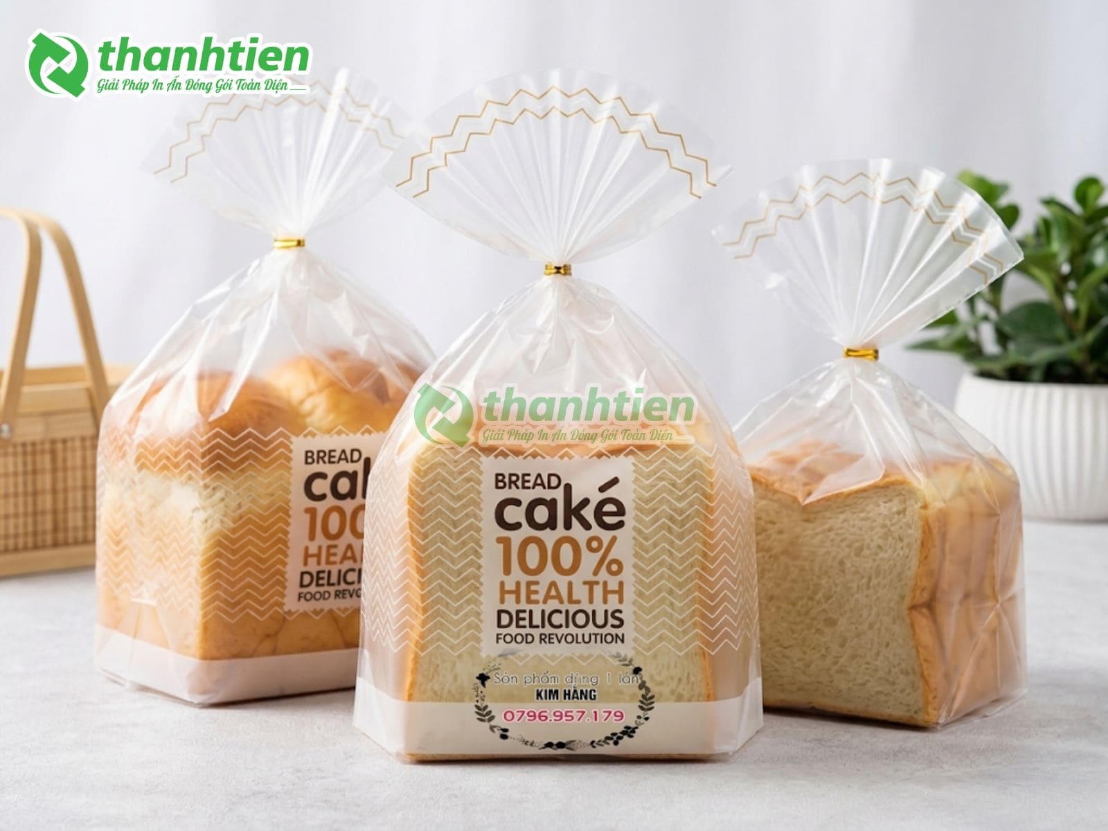 In túi đựng bánh mì sandwich theo yêu cầu