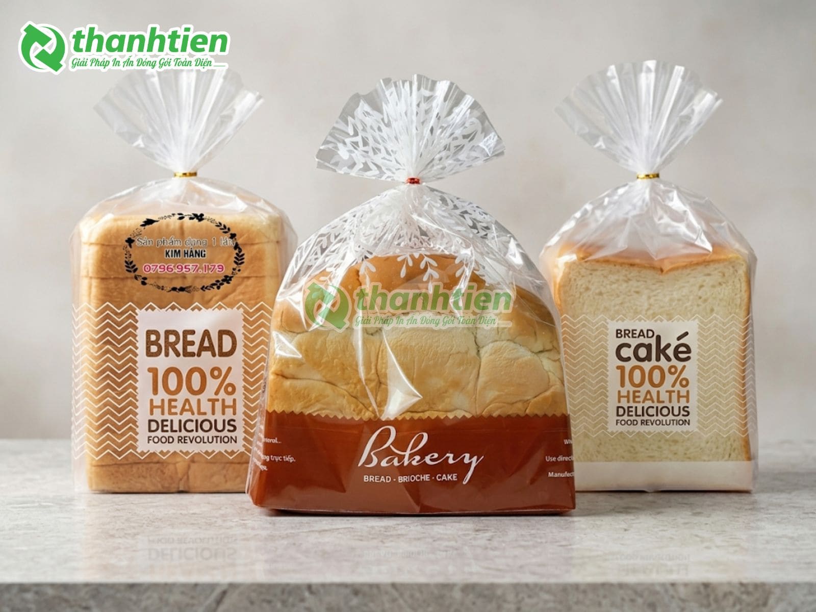 Nhận in túi đựng bánh mì sandwich theo yêu cầu