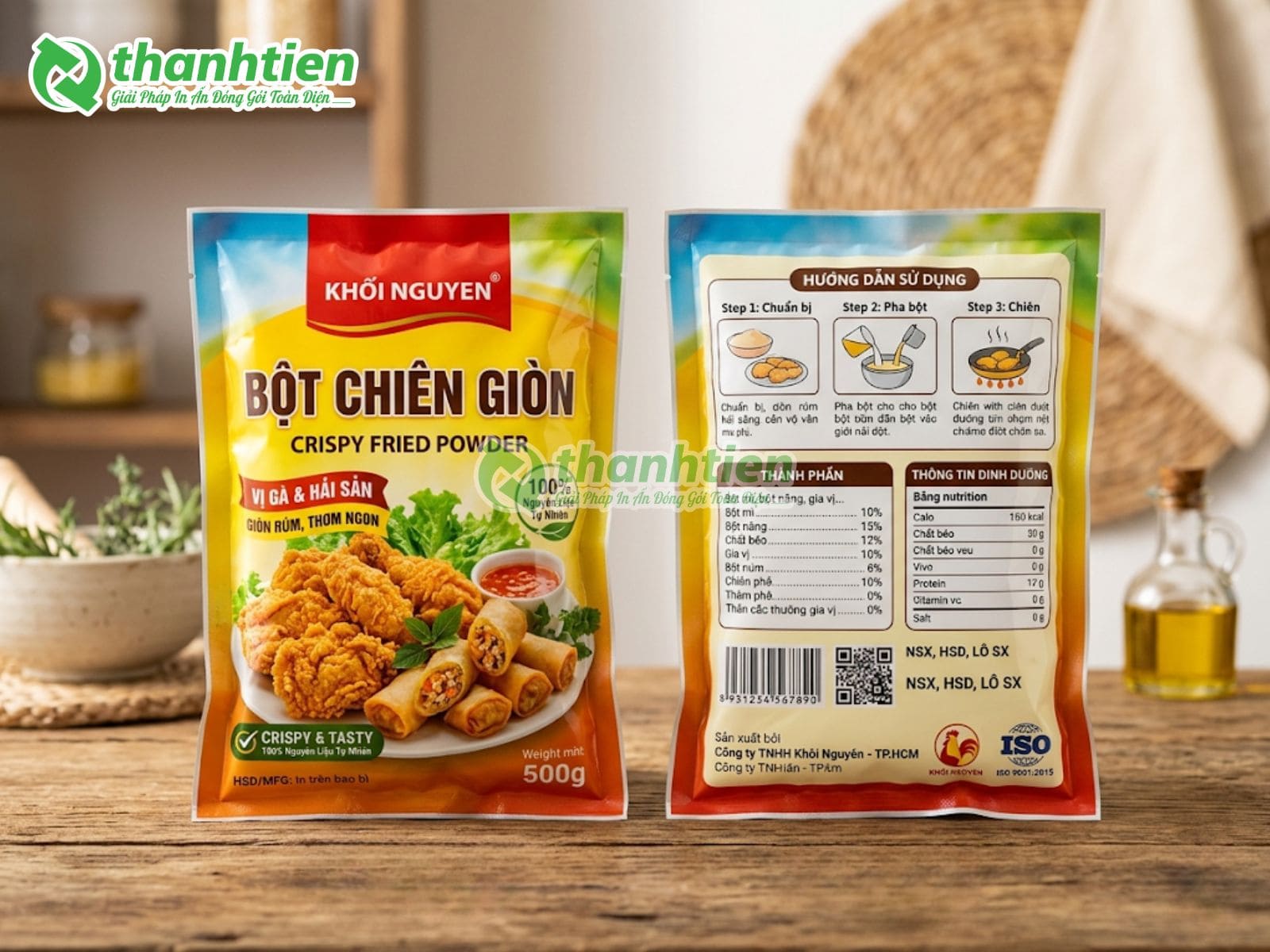 Ưu điểm bao bì bột chiên giòn