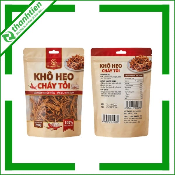 Bao bì đựng khô heo