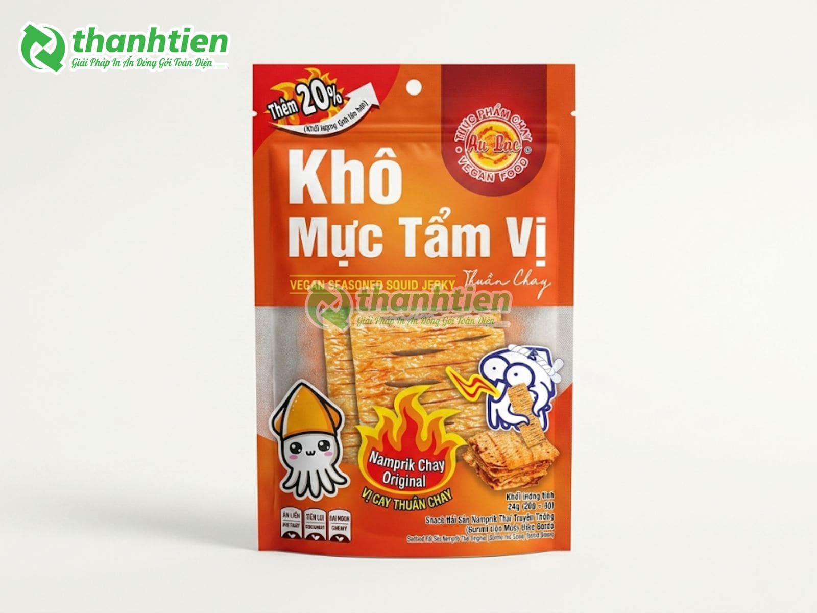 Mẫu túi zip đựng khô mực in ấn, thiết kế theo yêu cầu 