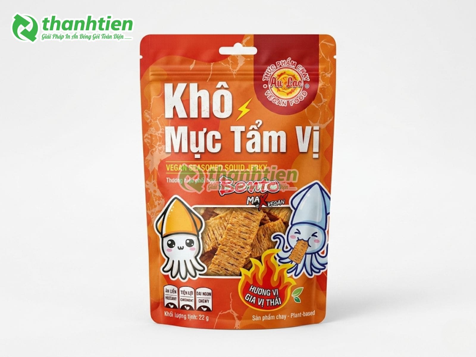 Bao bì đóng gói khô mực in ấn đẹp