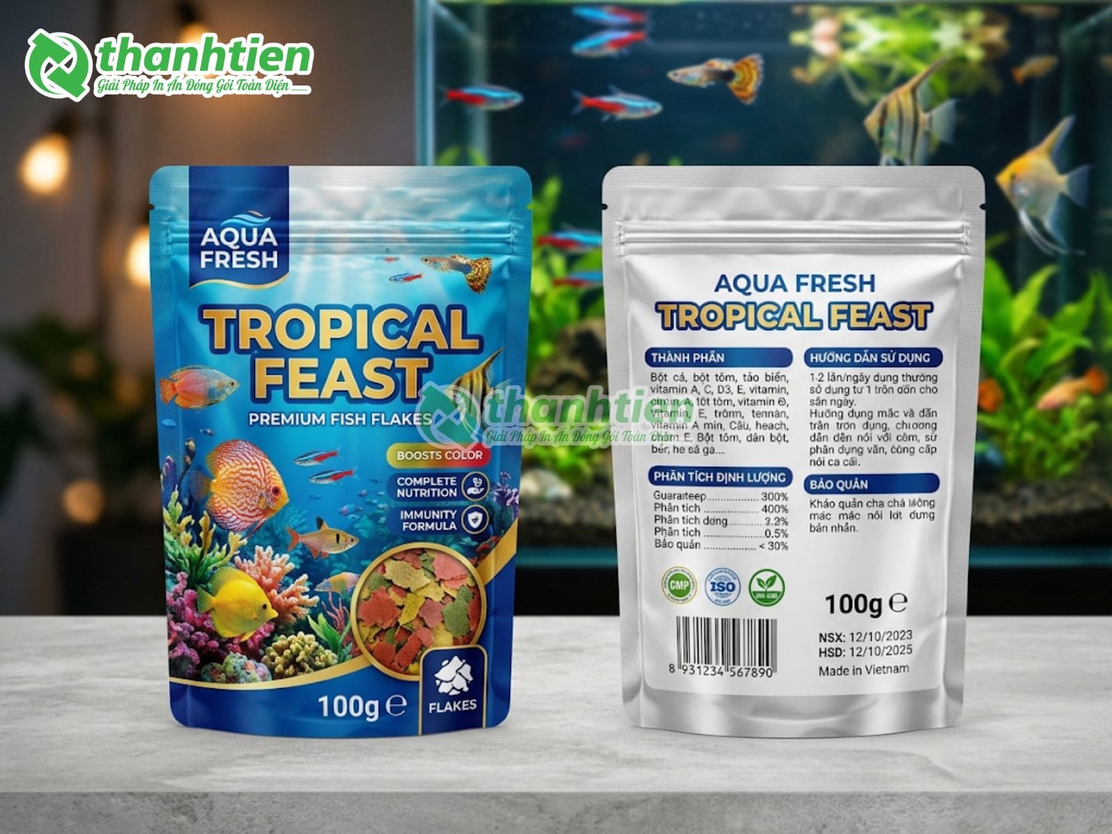 Những ưu điểm nổi bật khi sử dụng bao bì thức ăn cho cá đẹp