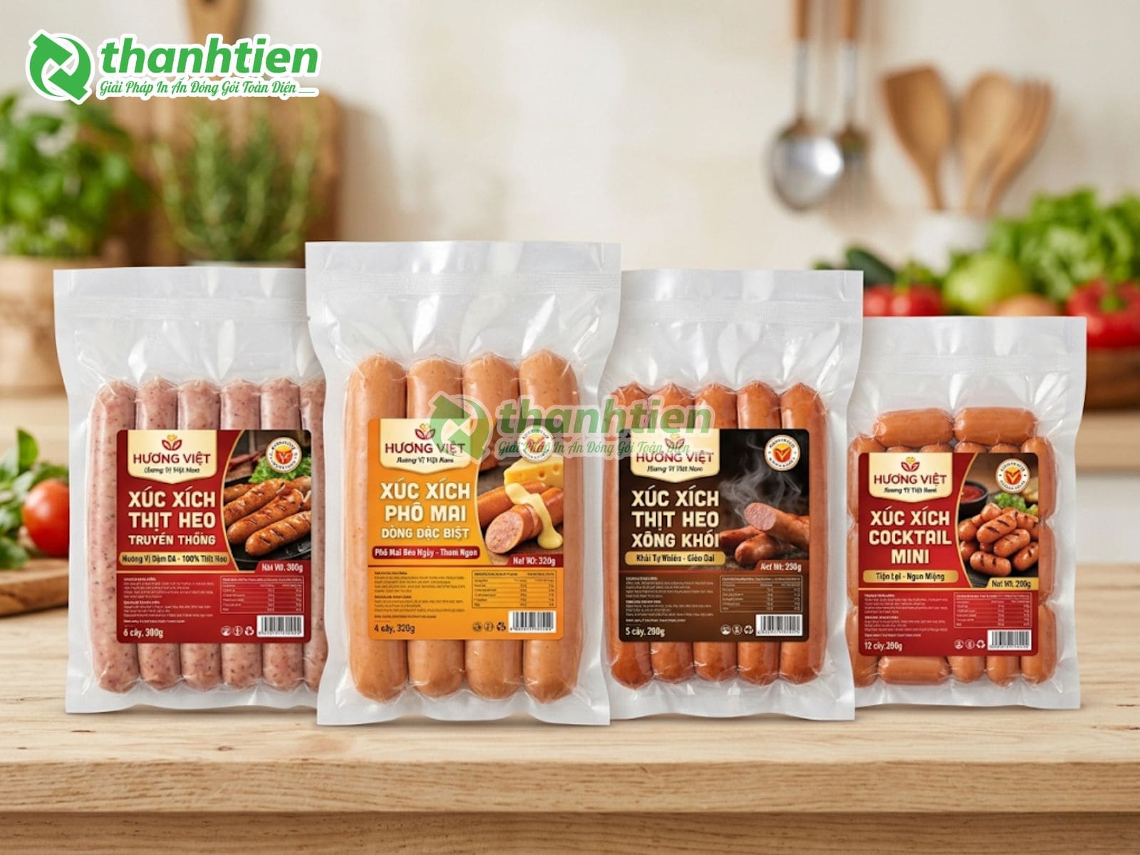 Bao bì xúc xích giá sỉ