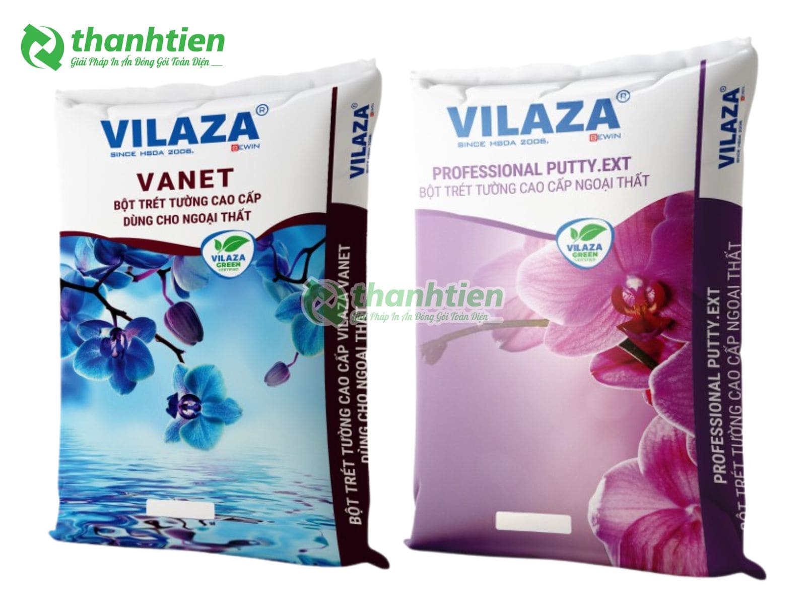 Bao bì bột trét tường PP dệt, bao bì đựng bột trét tường bền chắc, chống rách