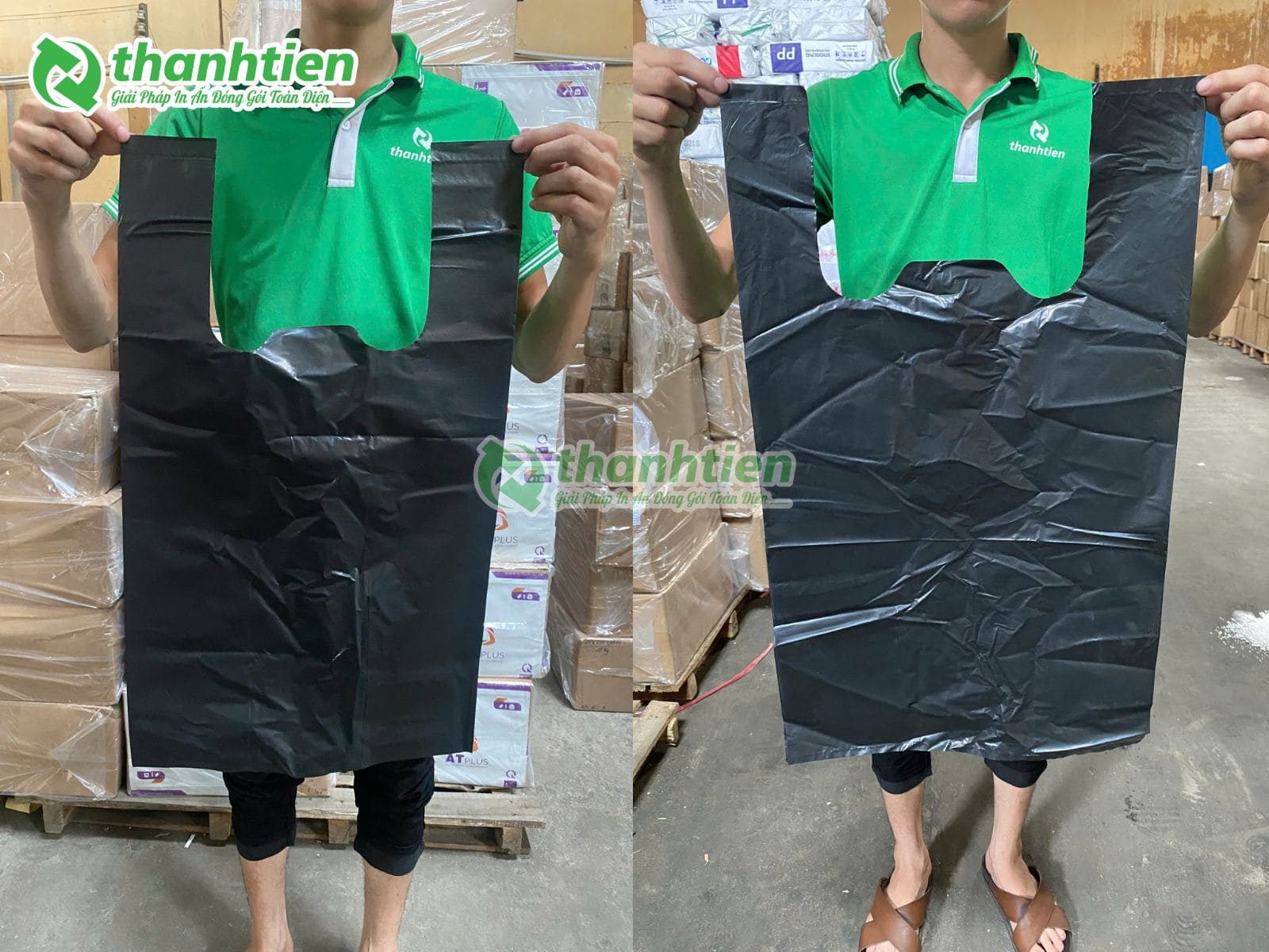 Bịch đựng r&aacute;c c&oacute; quai x&aacute;ch