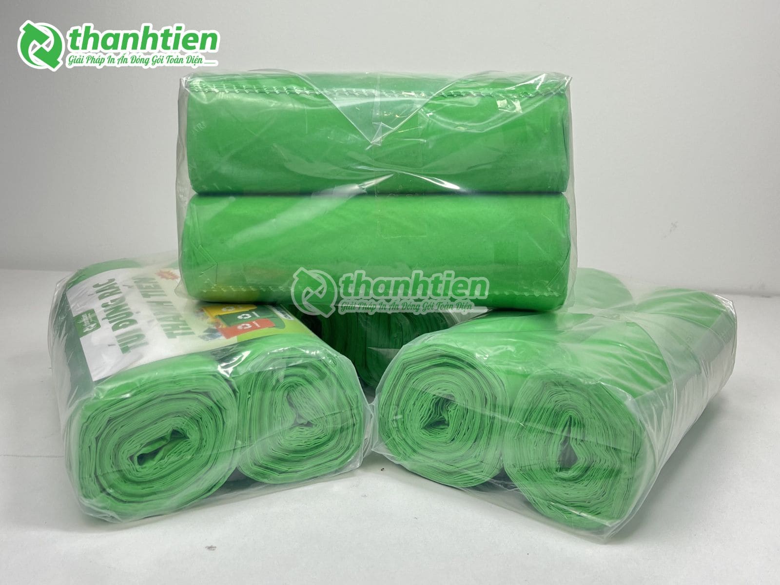 T&uacute;i đựng r&aacute;c tự huỷ m&agrave;u xanh l&aacute;