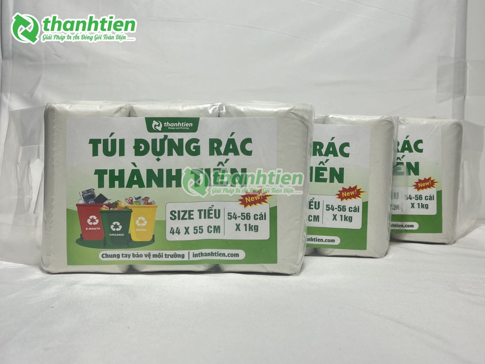 T&uacute;i đựng r&aacute;c tự huỷ m&agrave;u trắng