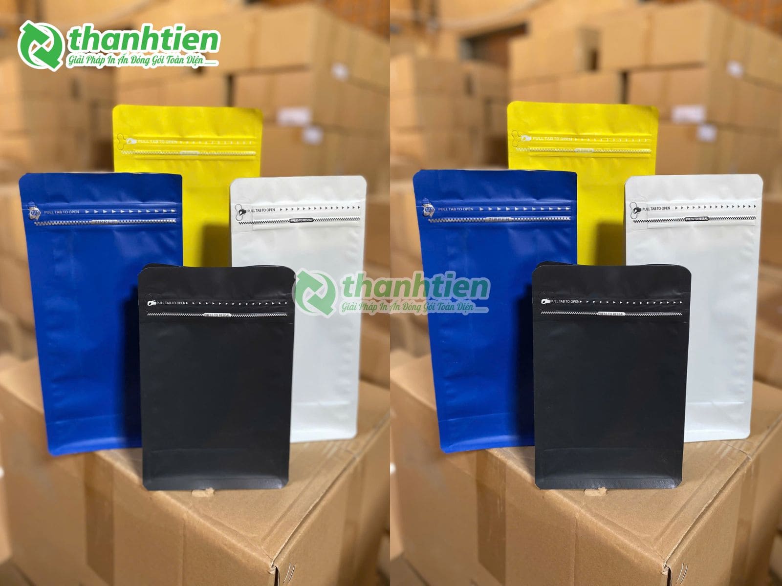 T&uacute;i zip 8 cạnh m&agrave;u