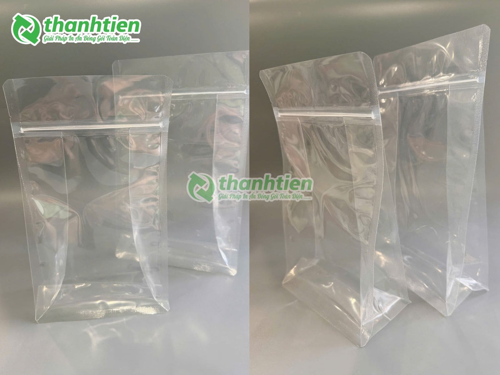 T&uacute;i zipper trong 8 cạnh