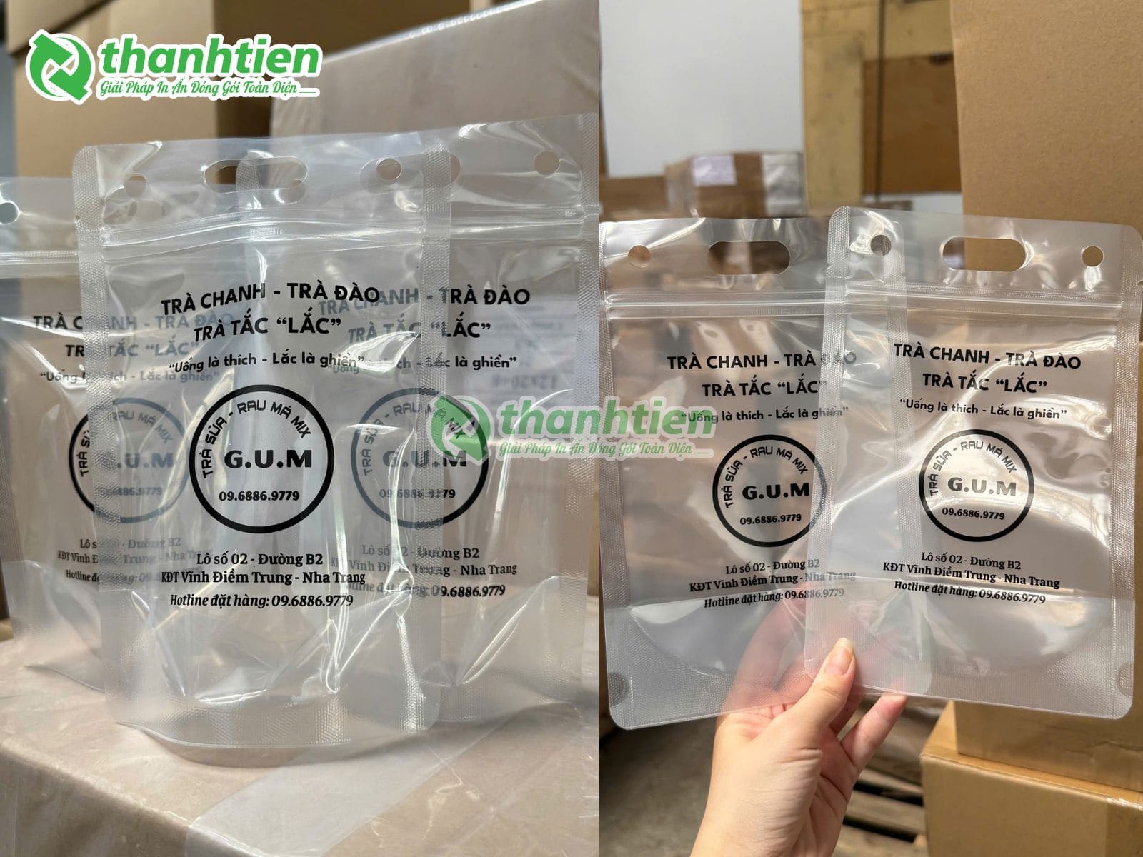 t&uacute;i zipper đựng tr&agrave; chanh