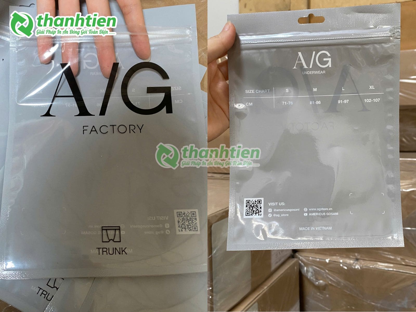 T&uacute;i zip đục lỗ c&aacute;nh bướm